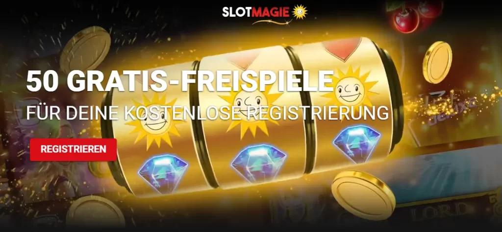 50 Gratis-Freispiele Slot Magie Bonus