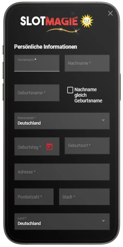 Anmelden mit SlotMagie App Download